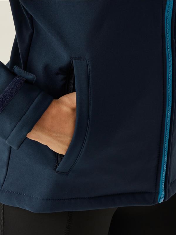 Regatta Professional Venturer 300 3 Layer Hooded Softshell FZ Ladies in Navy/French Blue