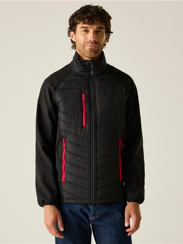 Regatta Professional Pro Universal Hybrid Jacket Adult in Black/Classic Red