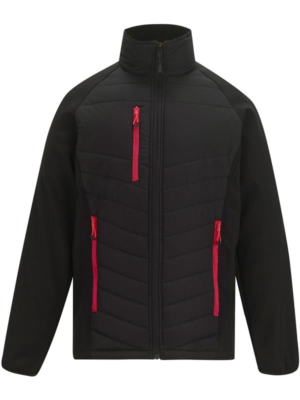 Regatta Professional Pro Universal Hybrid Jacket Adult in Black/Classic Red