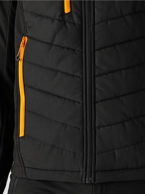 Regatta Professional Pro Universal Hybrid Bodywarmer Adult in Black/Orange Pop