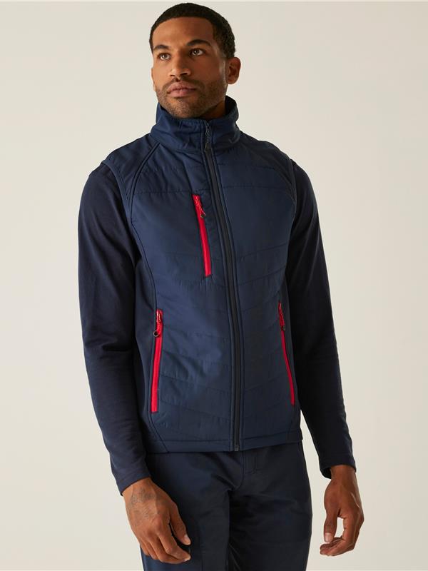 Regatta Professional Pro Universal Hybrid Bodywarmer Adult in Navy/Classic Red