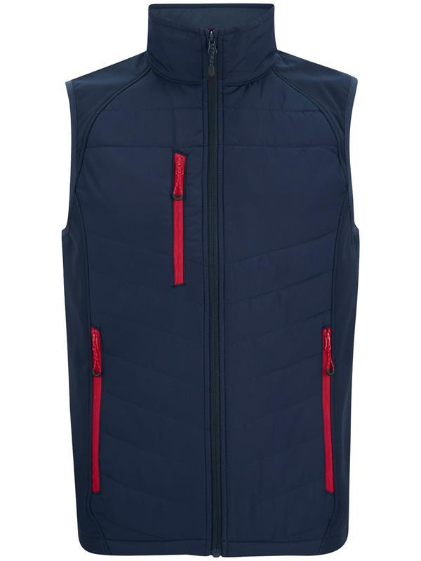 Regatta Professional Pro Universal Hybrid Bodywarmer Adult in Navy/Classic Red