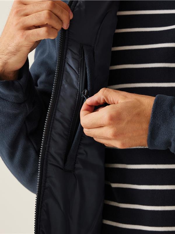 Regatta Professional Asgard II 390 Padded Fleece FZ Adult in Dark Navy