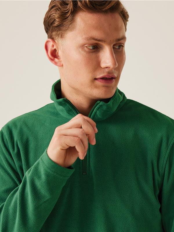 Regatta Professional Micro 170 Quarter Zip Fleece Adult in Bottle Green