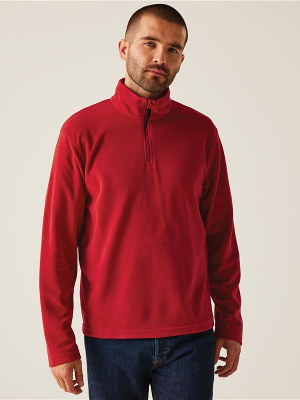 Regatta Professional Micro 170 Quarter Zip Fleece Adult in Classic Red