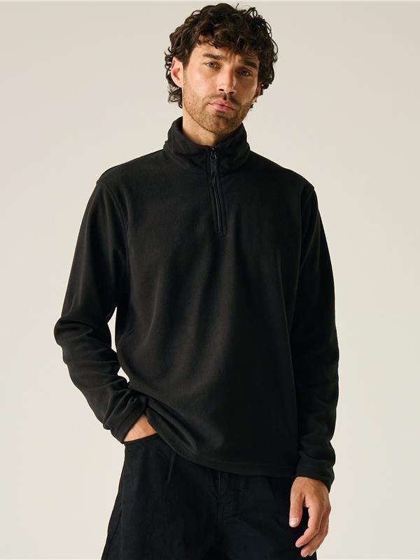 Regatta Professional Micro 170 Quarter Zip Fleece Adult in Black