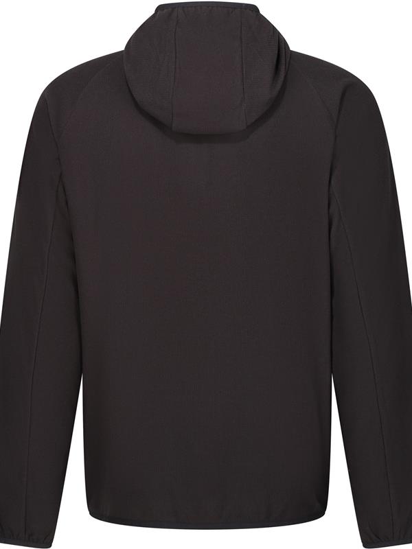 Regatta Professional Navigate 180 Hooded Fleece FZ Adult in Black/Classic Red