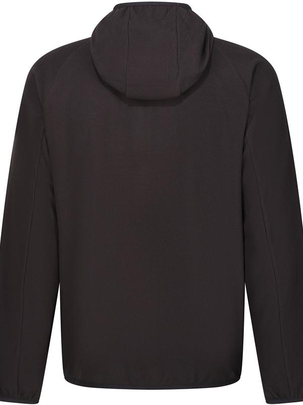 Regatta Professional Navigate 180 Hooded Fleece FZ Adult in Black/Seal Grey