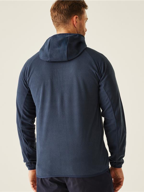 Regatta Professional Navigate 180 Hooded Fleece FZ Adult in Navy/Seal Grey