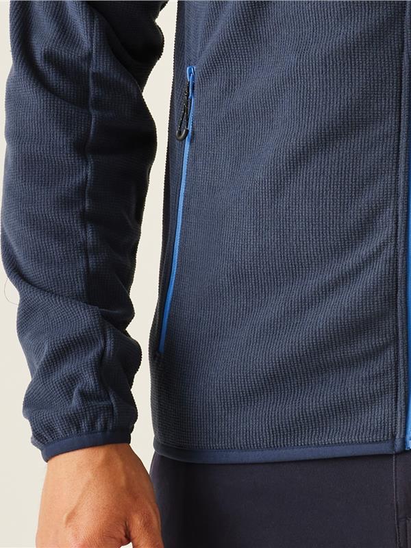 Regatta Professional Navigate 180 Hooded Fleece FZ Adult in Navy/French Blue