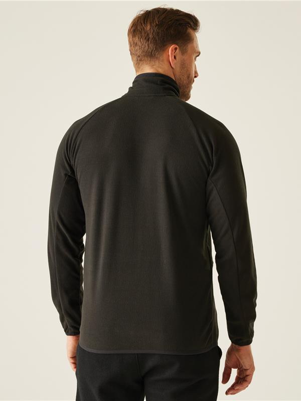 Regatta Professional Navigate 180 Quarter Zip Fleece Adult in Black/Classic Red