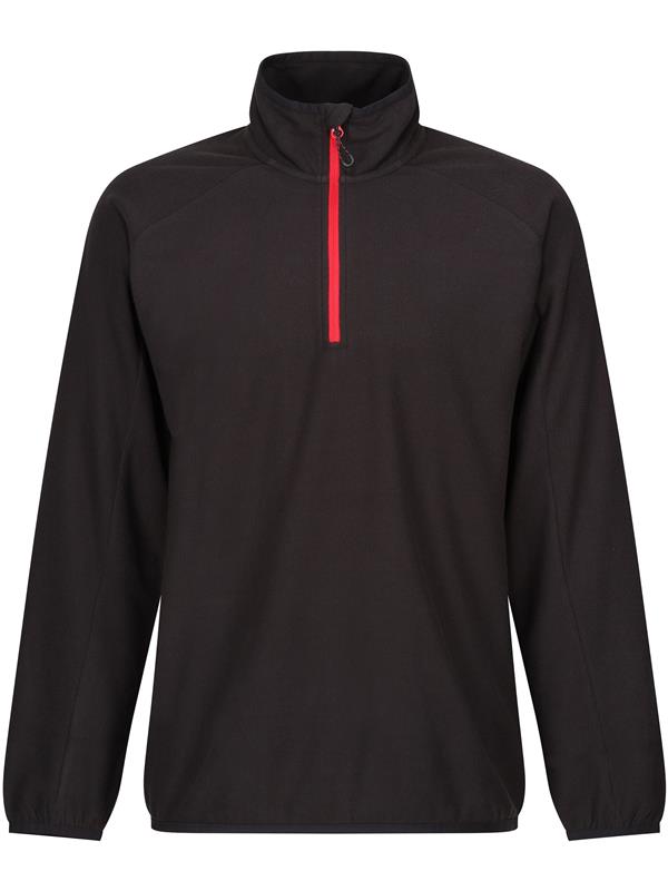 Regatta Professional Navigate 180 Quarter Zip Fleece Adult in Black/Classic Red