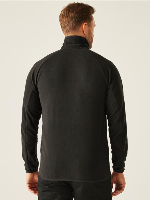 Regatta Professional Navigate 180 Quarter Zip Fleece Adult in Black/Seal Grey