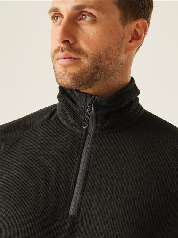 Regatta Professional Navigate 180 Quarter Zip Fleece Adult in Black/Seal Grey