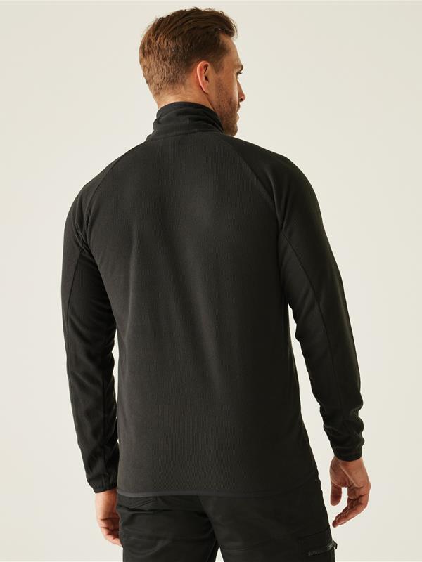 Regatta Professional Navigate 180 Quarter Zip Fleece Adult in Black/New Royal