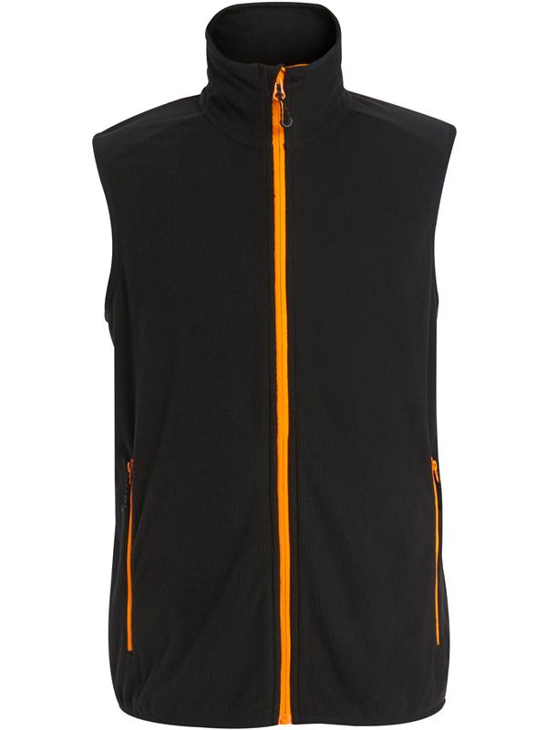 Regatta Professional Navigate 180 Fleece Bodywarmer Adult in Black/Orange Pop