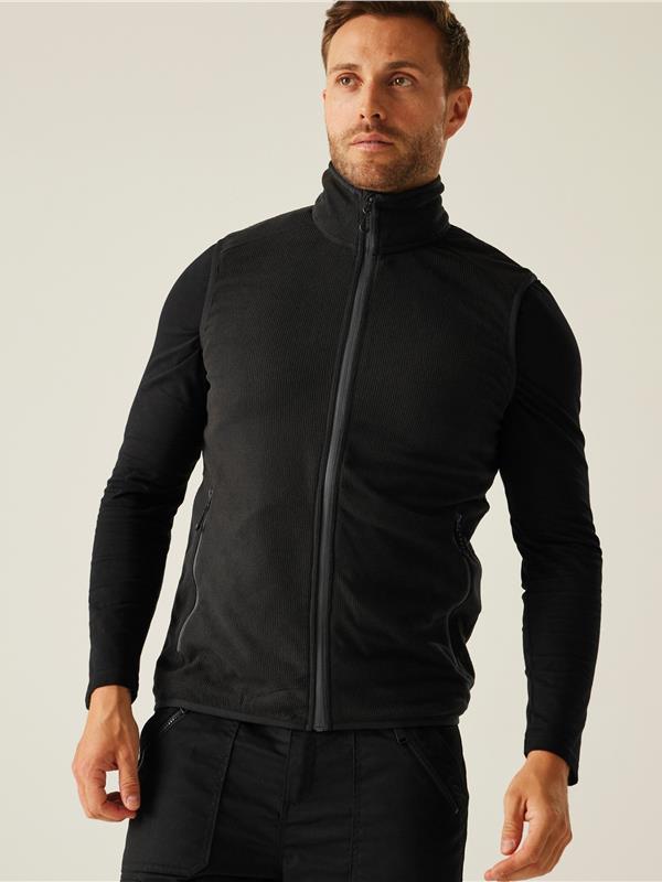 Regatta Professional Navigate 180 Fleece Bodywarmer Adult in Black/Seal Grey
