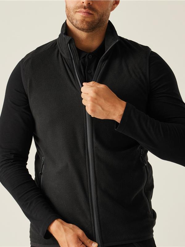 Regatta Professional Navigate 180 Fleece Bodywarmer Adult in Black/Seal Grey