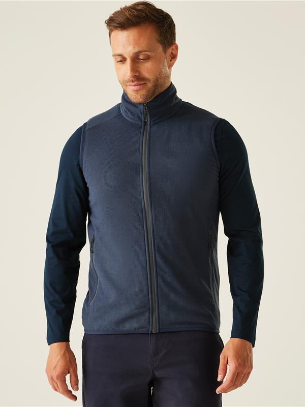 Regatta Professional Navigate 180 Fleece Bodywarmer Adult in Navy/Seal Grey