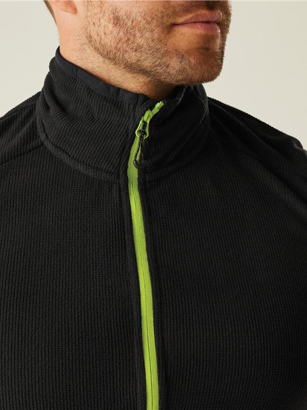 Regatta Professional Navigate 180 Fleece Bodywarmer Adult in Black/Lime