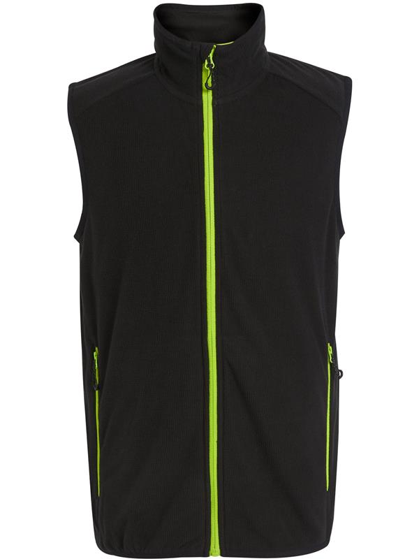 Regatta Professional Navigate 180 Fleece Bodywarmer Adult in Black/Lime