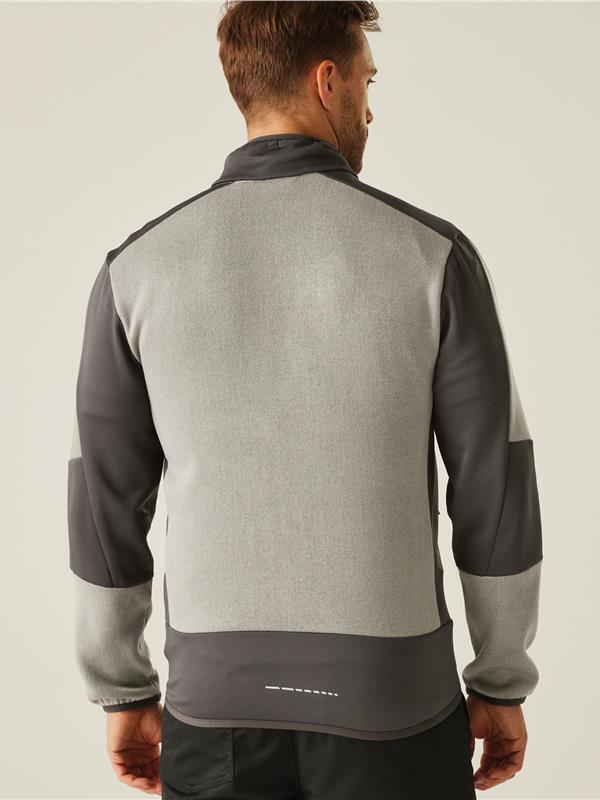 Regatta Professional Evolve 250 Knitted Stretch Softshell FZ Adult in Mineral Grey/Ash