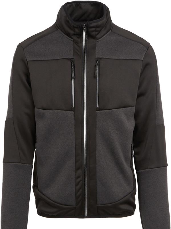 Regatta Professional Evolve 250 Knitted Stretch Softshell FZ Adult in Ash/Black