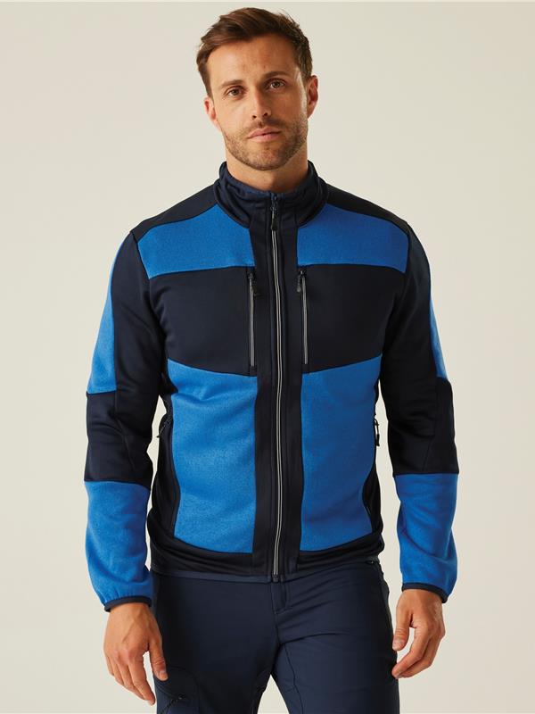 Regatta Professional Evolve 250 Knitted Stretch Softshell FZ Adult in Strong Blue/Navy