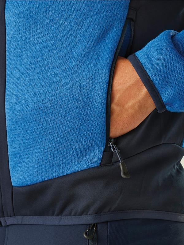 Regatta Professional Evolve 250 Knitted Stretch Softshell FZ Adult in Strong Blue/Navy