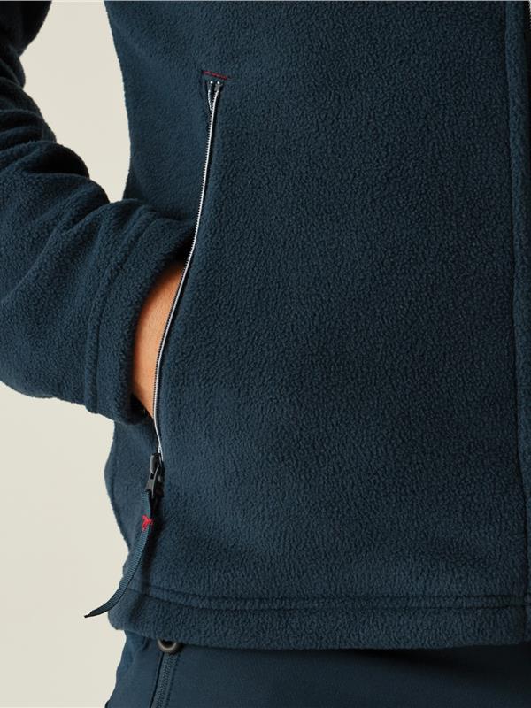 Regatta Professional Ascender 250 Fleece FZ Adult in Navy/Classic Red