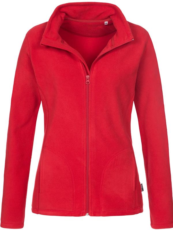 Stedman Classic 220 Fleece FZ Ladies in Scarlet Red