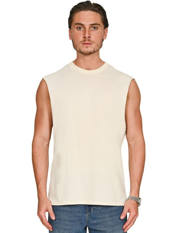Casual Classics Core Ringspun 150 Regular Fit Raw Edge Droparm Tank Adult