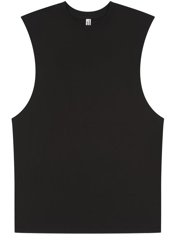 Casual Classics Core Ringspun 150 Regular Fit Raw Edge Droparm Tank Adult