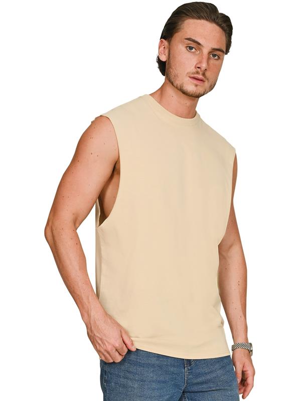 Casual Classics Core Ringspun 150 Regular Fit Raw Edge Droparm Tank Adult