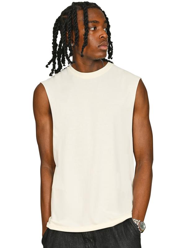 Casual Classics Core Ringspun 150 Regular Fit Raw Edge Droparm Tank Tall Adult