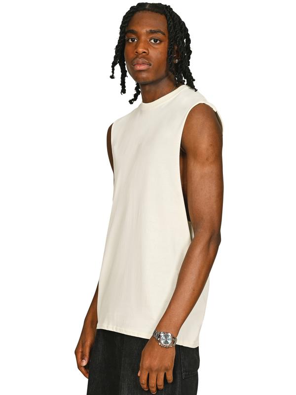Casual Classics Core Ringspun 150 Regular Fit Raw Edge Droparm Tank Tall Adult