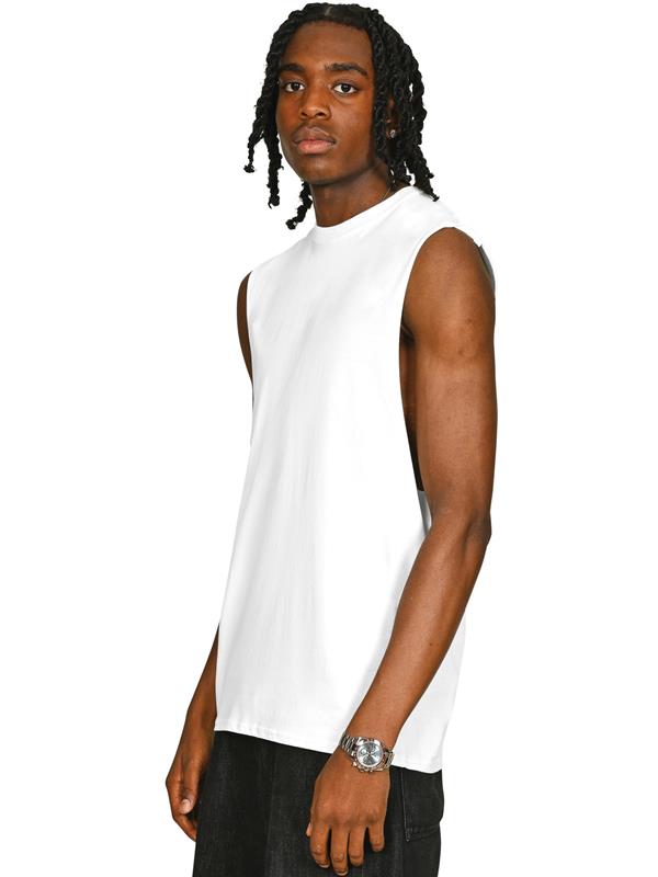 Casual Classics Core Ringspun 150 Regular Fit Raw Edge Droparm Tank Tall Adult