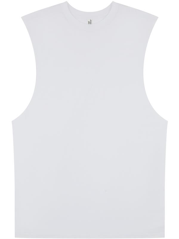Casual Classics Core Ringspun 150 Regular Fit Raw Edge Droparm Tank Tall Adult