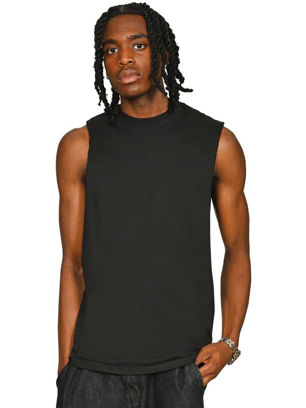 Casual Classics Core Ringspun 150 Regular Fit Raw Edge Droparm Tank Tall Adult