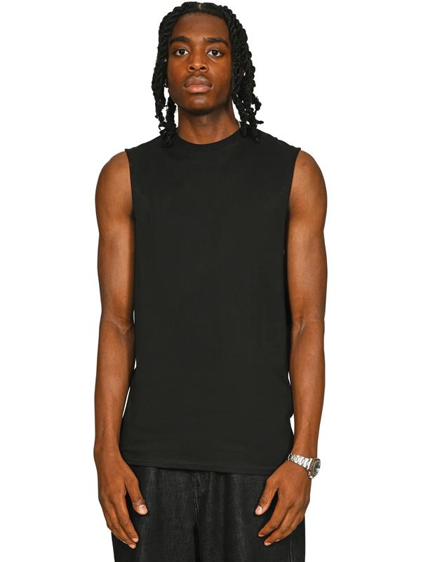 Casual Classics Core Ringspun 150 Regular Fit Raw Edge Droparm Tank Tall Adult