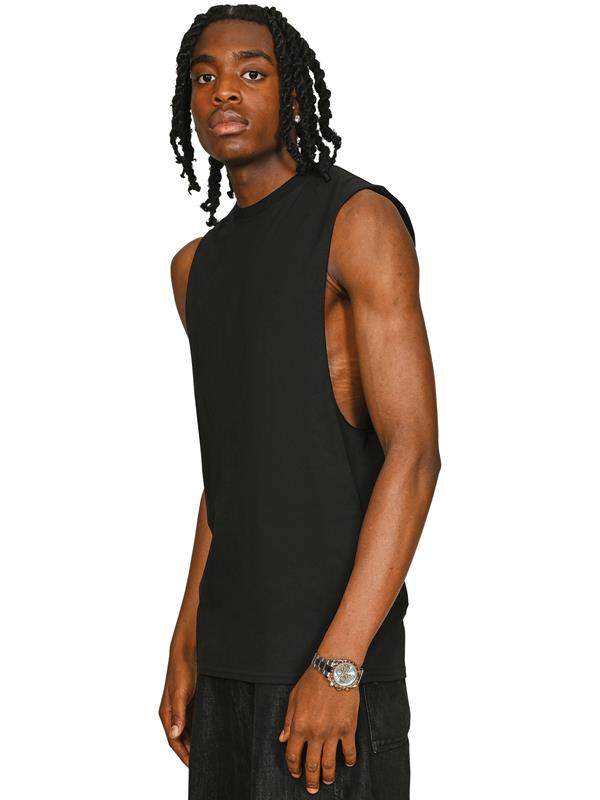 Casual Classics Core Ringspun 150 Regular Fit Raw Edge Droparm Tank Tall Adult