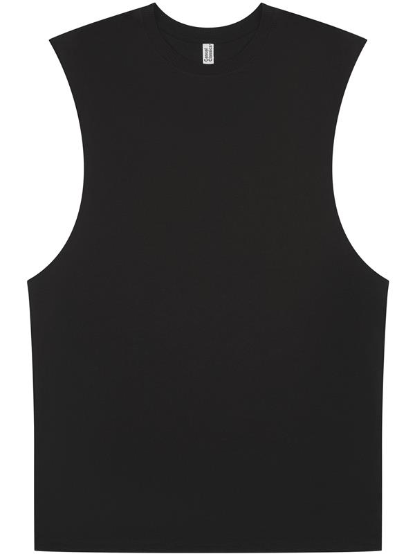 Casual Classics Core Ringspun 150 Regular Fit Raw Edge Droparm Tank Tall Adult