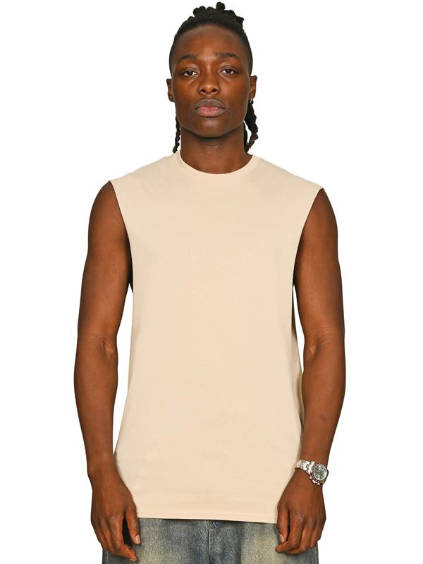 Casual Classics Core Ringspun 150 Regular Fit Raw Edge Droparm Tank Tall Adult