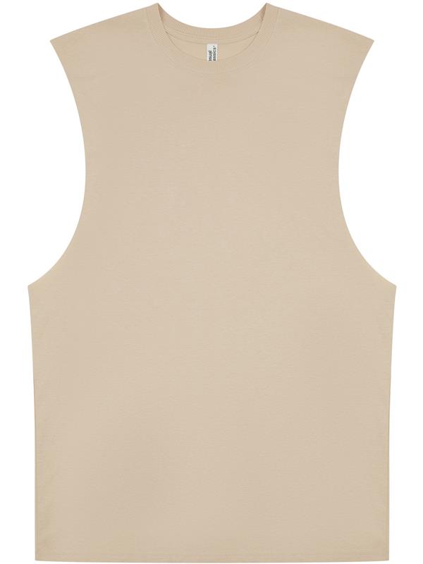 Casual Classics Core Ringspun 150 Regular Fit Raw Edge Droparm Tank Tall Adult