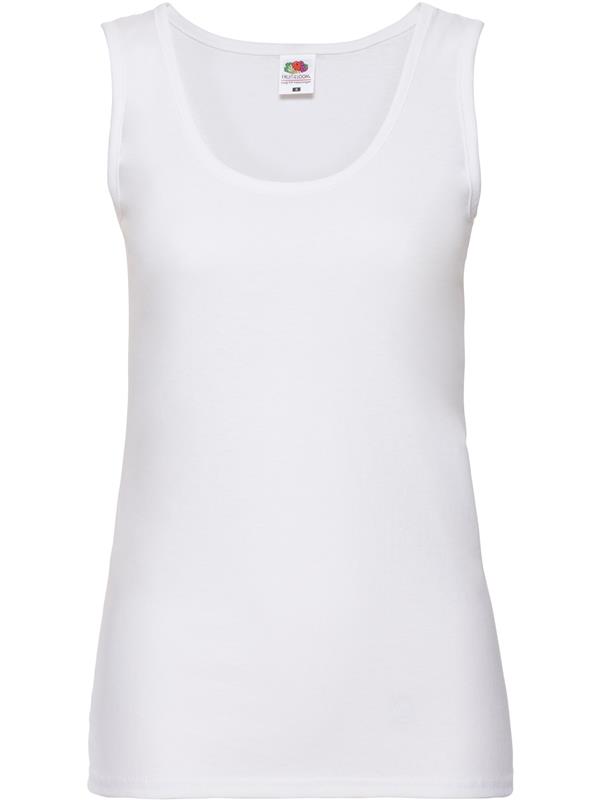 Fruit Of The Loom Valueweight Open End 165 Regular Fit Vest Ladies