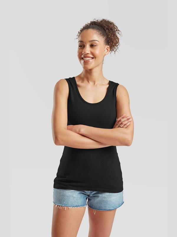 Fruit Of The Loom Valueweight Open End 165 Regular Fit Vest Ladies