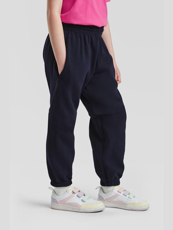 Fruit Of The Loom Classic Open End 280 Regular Fit Elasticated Cuff Jogpant Kids