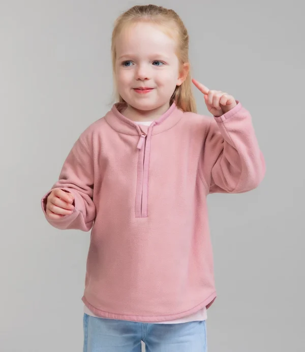 Larkwood Kids 12 Zip Lightweight Fleece