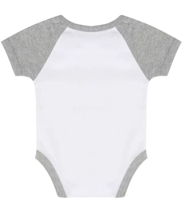 Larkwood Essential Short Sleeve Baby Baseball Bodysuit