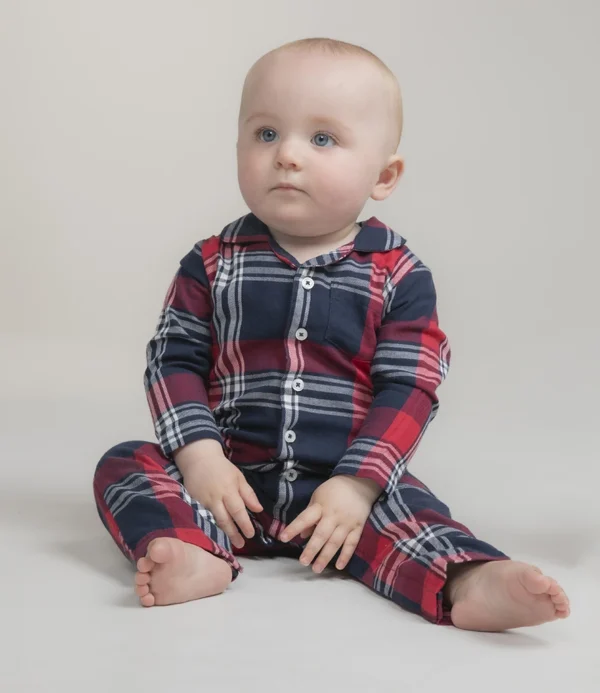 Larkwood Babytoddler Tartan All In One